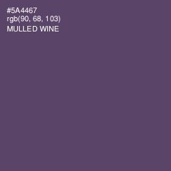 #5A4467 - Mulled Wine Color Image